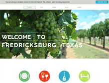 Tablet Screenshot of fredericksburgtexas.com